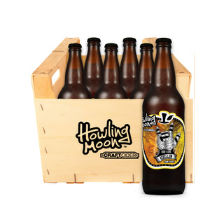 Traditional Rebellion Semi-Sweet Howling Moon Craft Cider, made from heritage apples in Oliver BC 6 bottle crate