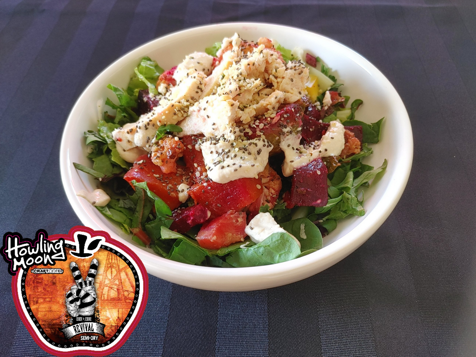 Roasted Vegetable Salad with Tahini Dressing